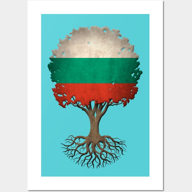 Tree of Life with Bulgarian Flag Wall Art by jeffbartels